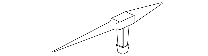 Blow horn stake