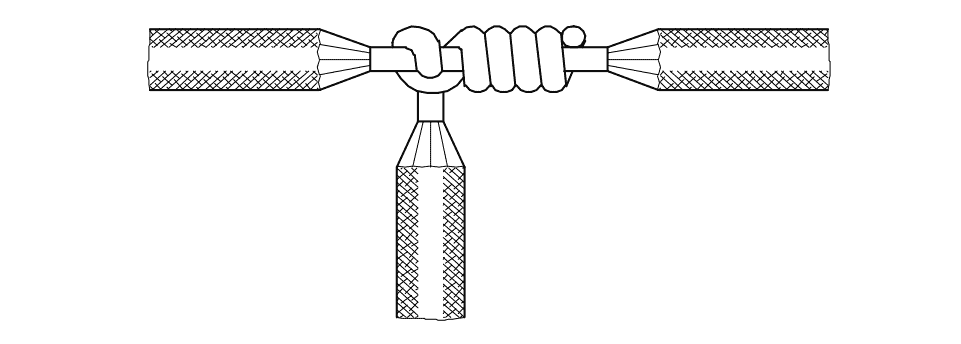 Knotted tap joint