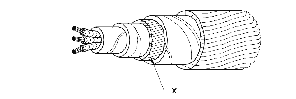 Bedding of a ug cable